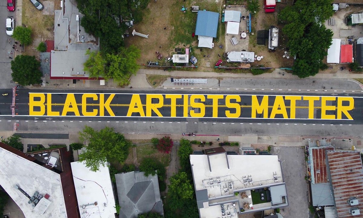 Texas's ‘Black Artists Matter’ mural and rainbow crosswalks at risk