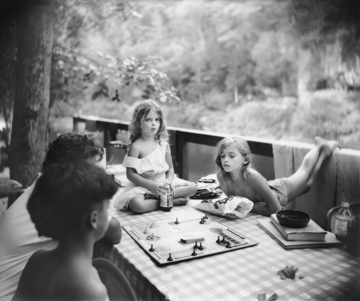 Sorry Game (1989), featuring Mann’s children. A 1990s series of images of her children naked sparked criticism © the artist; all rights reserved