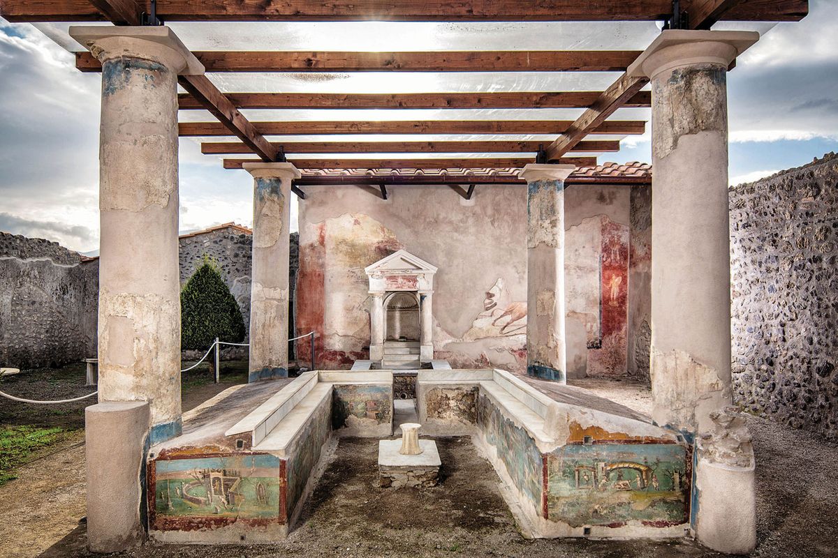 The House of the Ephebe at Pompeii, where a new partnership with the University of Salerno will upgrade the site’s data-mapping system for planned maintenance Photo: © Pier Paolo Metelli