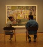 Ariana Grande and Jonathan Bailey pay visit to Georges Seurat masterpiece at the Art Institute of Chicago