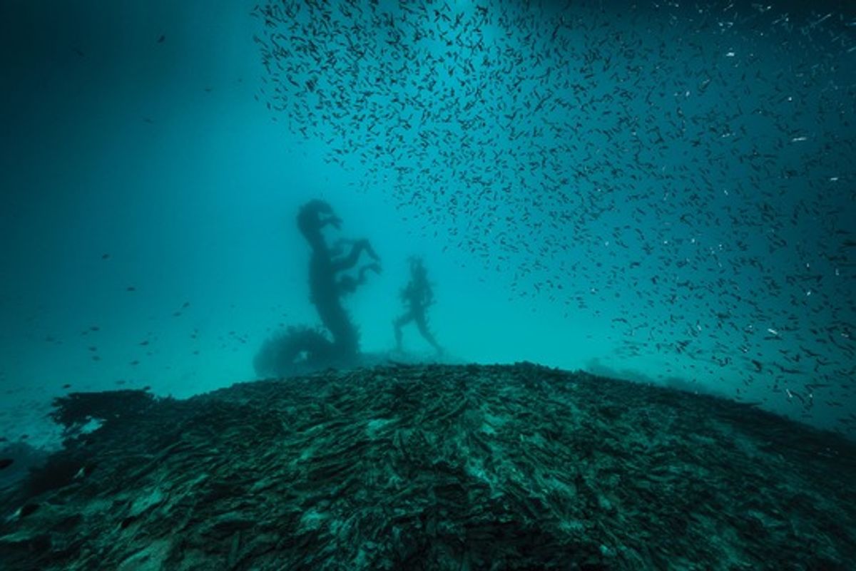 The artist’s latest exhibition consists of works that look like lost treasures (Photographed by Christoph Gerigk © Damien Hirst and Science Ltd.)