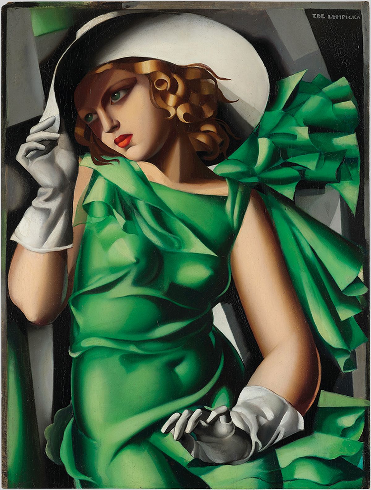 “A new kind of woman”: Lempicka’s 1930s portrait Young Woman in Green (Young Woman with Gloves) Photo: Bertrand Prévost, © CNAC/MNAM; Dist. RMN-Grand Palais/Art Resource Centre; © 2024 Tamara de Lempicka Estate; LLC/ADAGP Paris/ARS NY