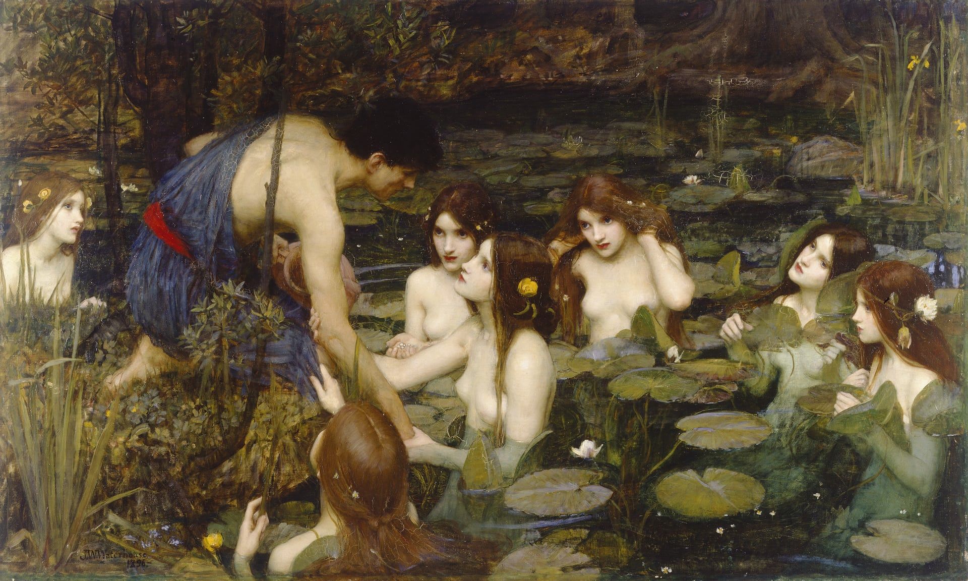 Hylas and the Nymphs (1896) by John William Waterhouse Photo: Courtesy of Manchester City Galleries