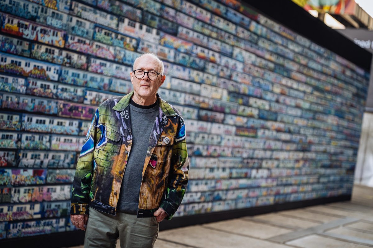 Henry Chalfant at the opening of Art is Not A Crime. Credit: Emiro Smolders