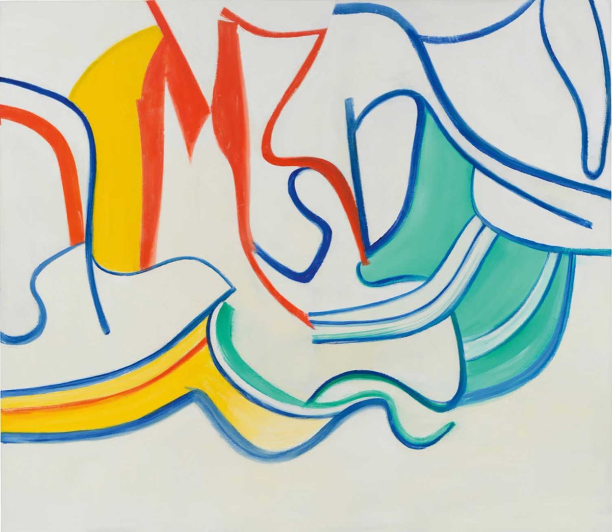 Willem de Kooning's Untitled X (1985), one of more than 300 paintings the artist made in a productive decade during which he also began to suffer from memory loss as a result of Alzheimer's disease
© The Willem de Kooning Foundation/Artists Rights Society. Photo: Maris Hutchinson Courtesy Gagosian