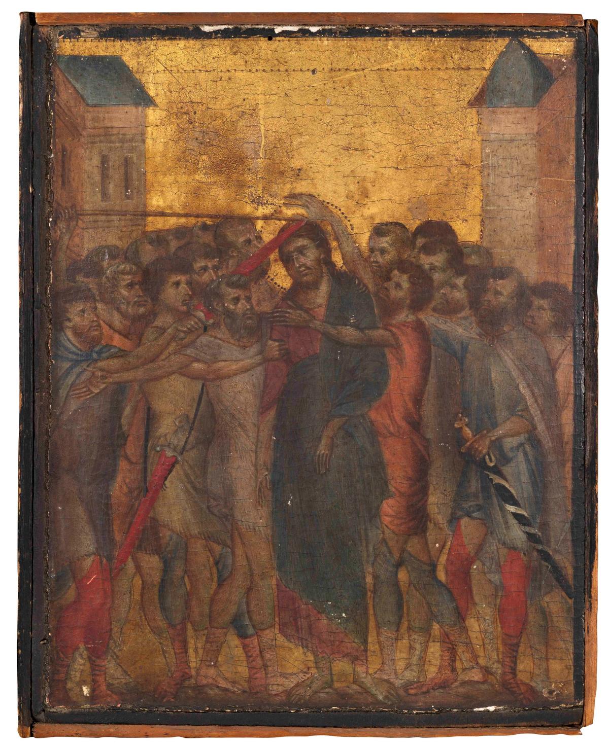 This small panel by the Florentine artist Cimabue was sold in France today for €24.1m to an anonymous collector Courtesy of Actéon and Eric Turquin