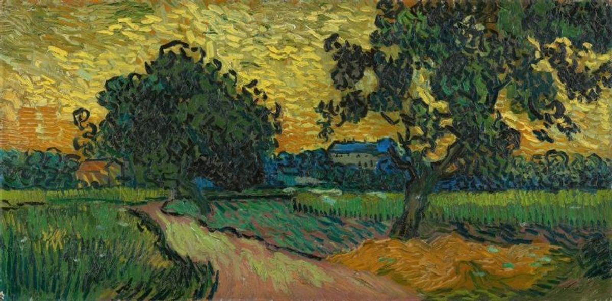 Van Gogh’s Landscape at Twilight (June 1890) Courtesy of the Van Gogh Museum, Amsterdam (Vincent van Gogh Foundation)