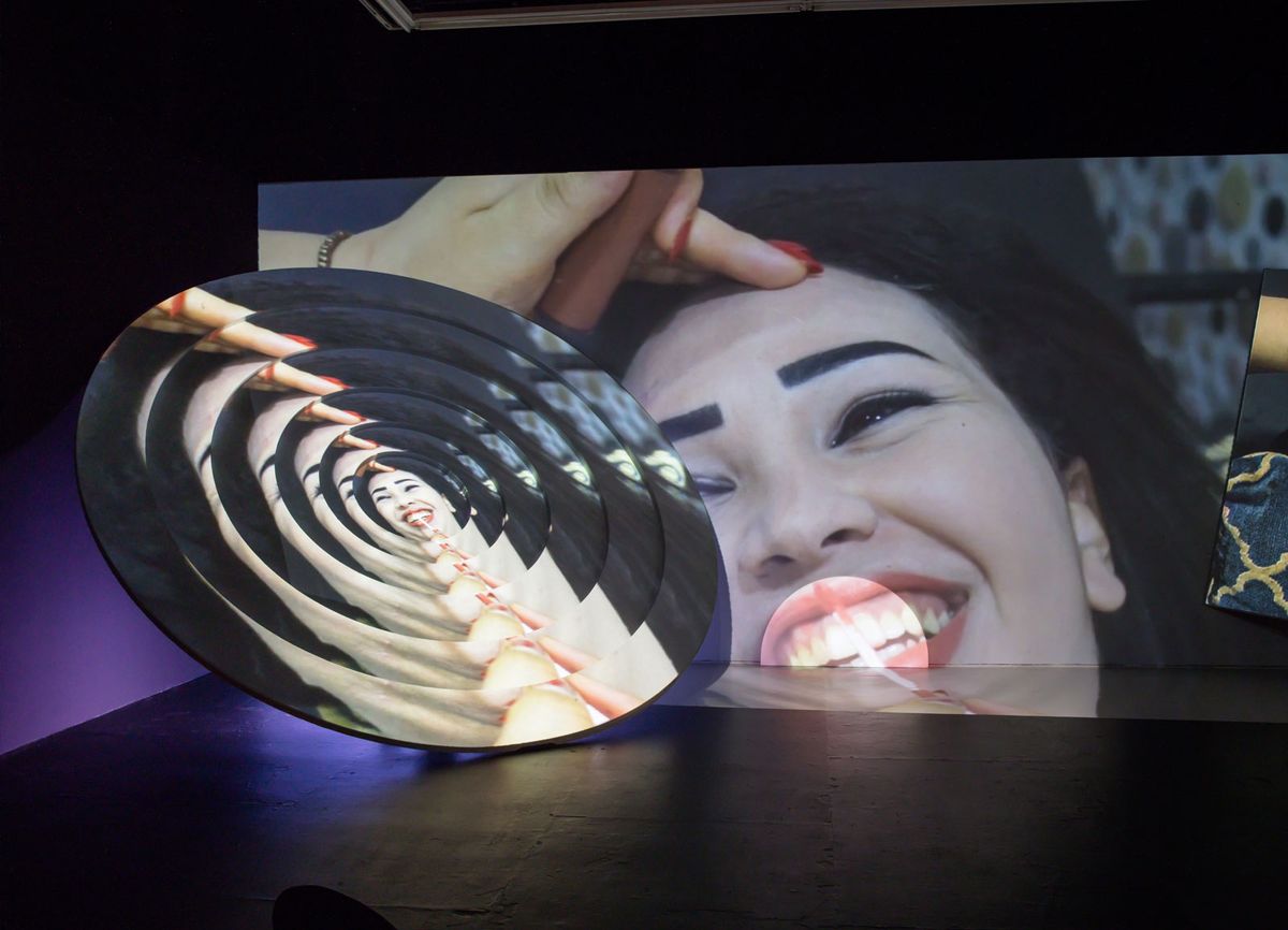 Meriem Bennani, Siham & Hafida (2017) Image courtesy the artist. Photo: Jason Mandella