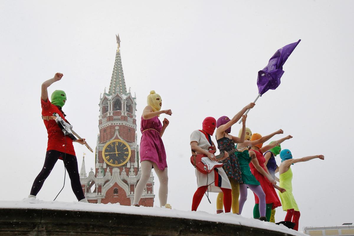 Members of Pussy Riot performing in Red Square, Moscow, in 2012
Photo: Pussy Riot