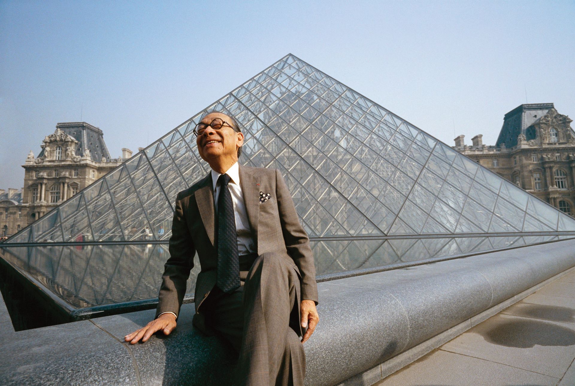 Despite early condemnation by critics, the Louvre’s monumental glass pyramid, designed by the Chinese-American architect  I.M. Pei (above), is credited with helping to boost visitor numbers from 3.5 million in 1989 to more than 10 million last year. © Bernard Bisson/Sygma/Getty Images