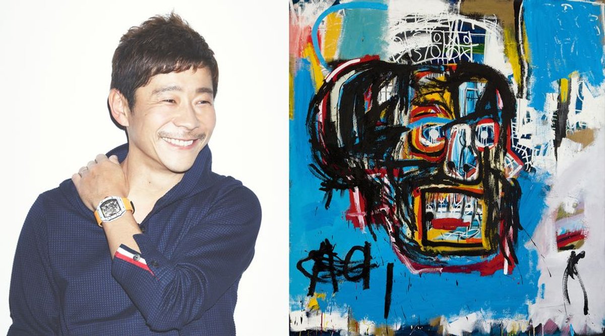 Jean-Michel Basquiat's Untitled (1982) sold to Yusaku Maezawa earlier this year 2017 The Estate of Jean-Michel Basquiat / ADAGP, Paris / ARS