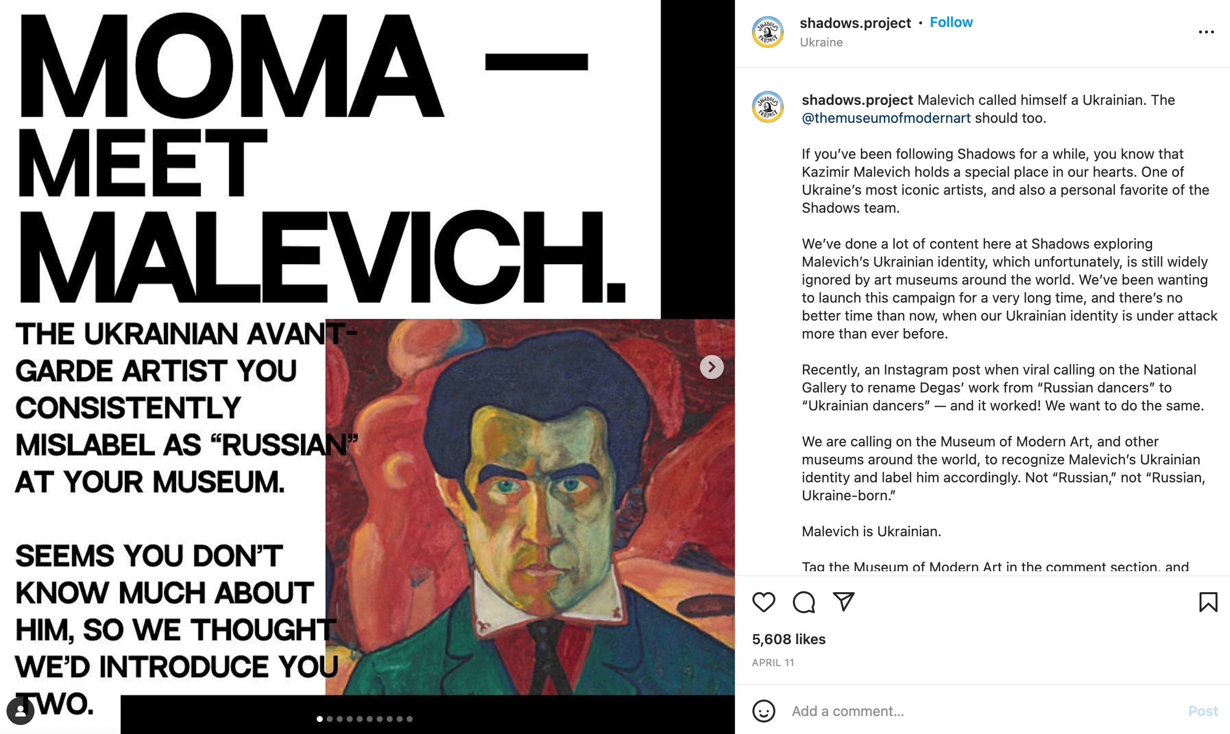 Malevich Is Not Russian Activist Group Takes To Instagram To Demand   79abb8be8a9b008fa57abbaeba9837d99cea3b1a 2462x1470 