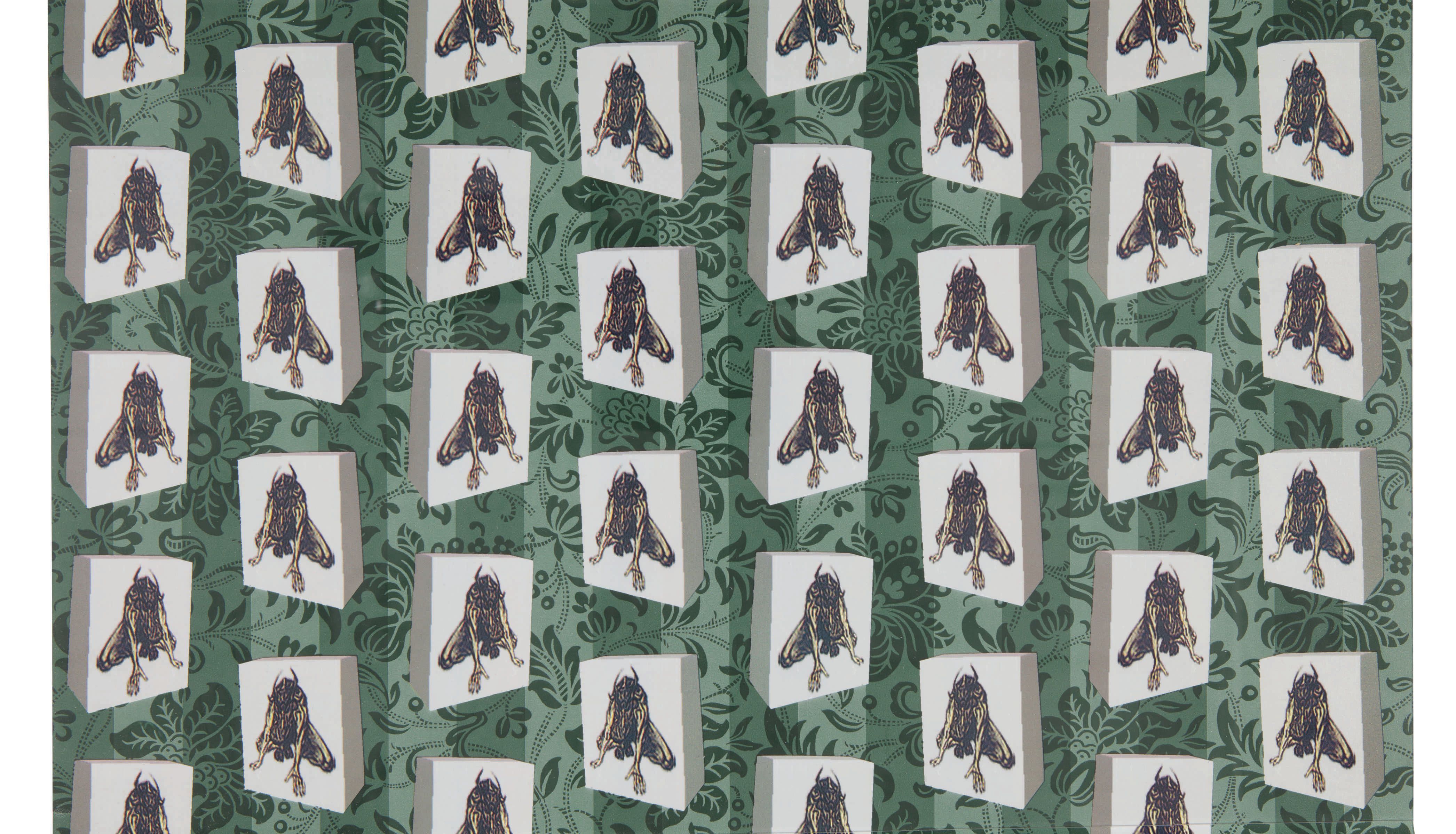 David Bowie, Minotaur wallpaper courtesy Sotheby's