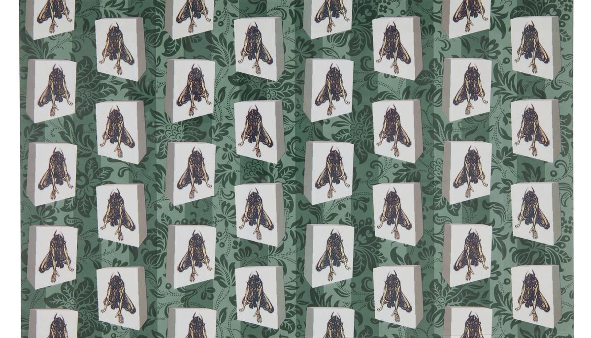 David Bowie, Minotaur wallpaper courtesy Sotheby's