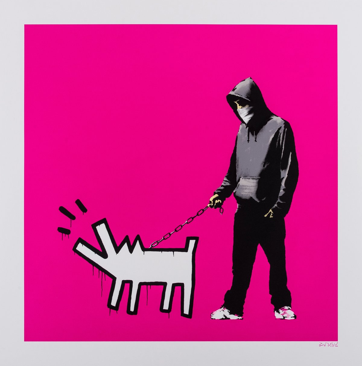 Banksy's Choose your weapon (Magenta) will be included in Forum Auctions' Only Banksy auction on 14 December 
Courtesy of Forum Auctions