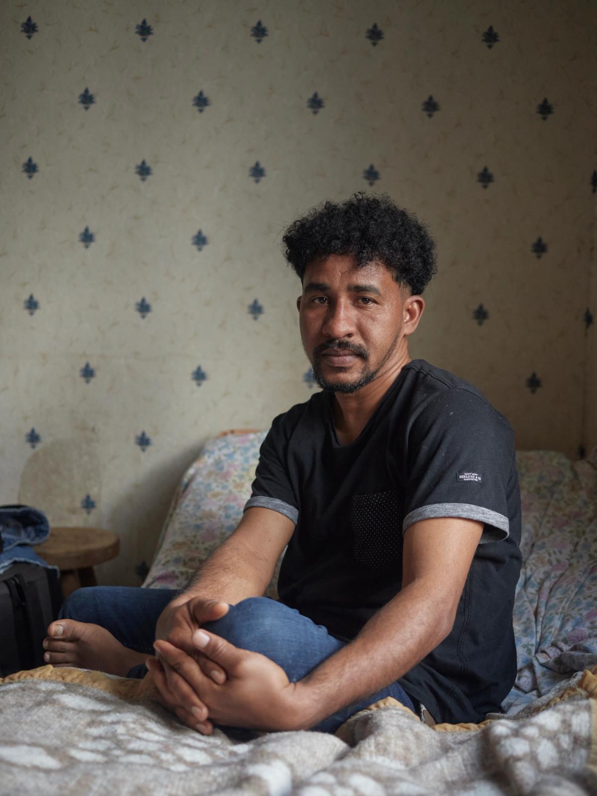 Ahmed Y. in the Steenvoorde shelter, from the series The Game
Zélie Hallosserie