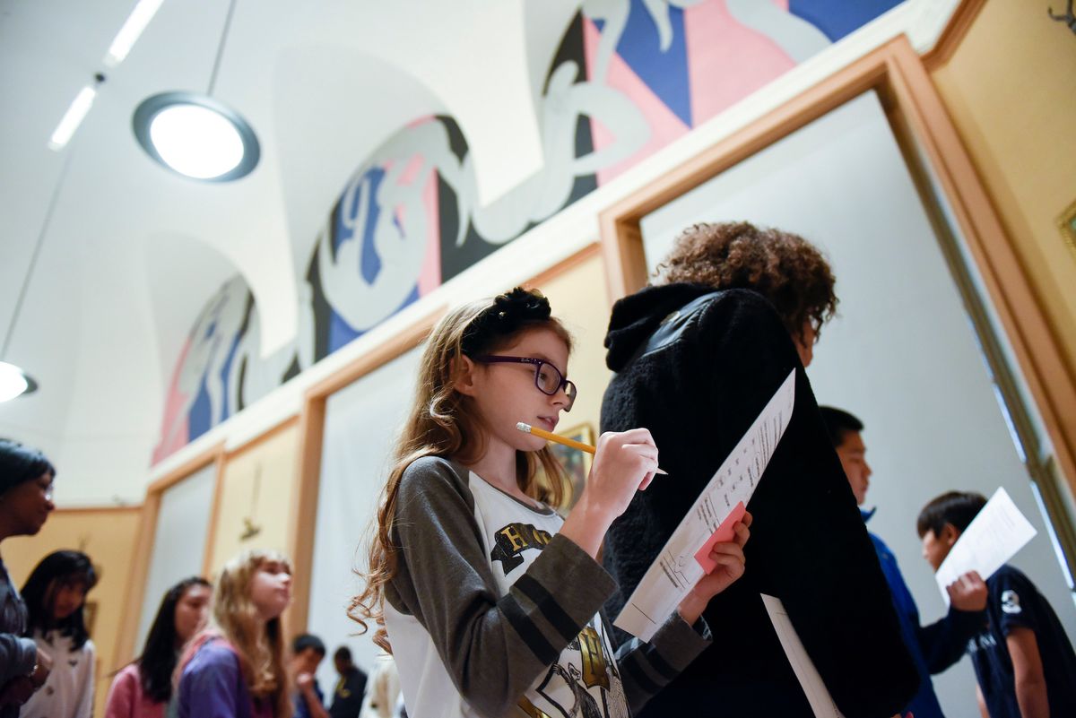 Visitors to the Barnes Foundation in Philadelphia Barnes Foundation