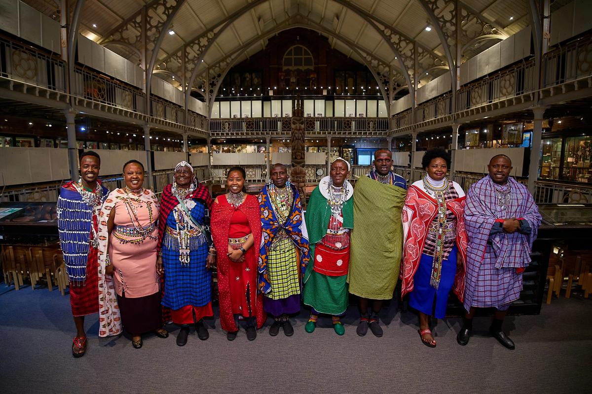 A Maasai delegation at Pitt Rivers Museum, where a newly funded project will see ceremony and ritual embedded into museum practice © Pitt Rivers Museum, University of Oxford