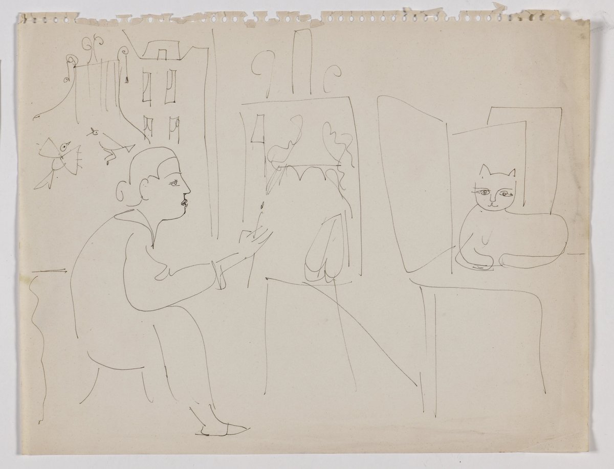 An image from Dora Maar's newly discovered sketchbooks Photo: © Luc Pâris