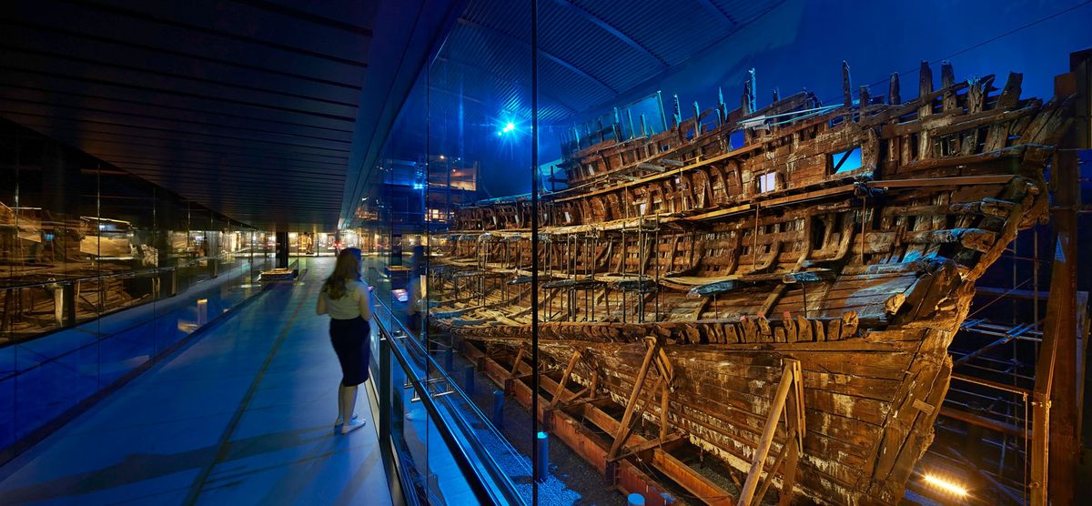 The Mary Rose was painstakingly preserved after being raised from the sea in 1982 © Hufton + Crow