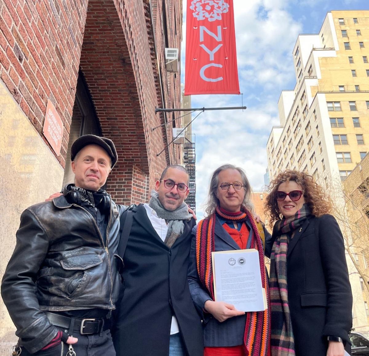 Faculty organisers at the School of Visual Arts in New York Courtesy School of Visual Arts Faculty United—UAW