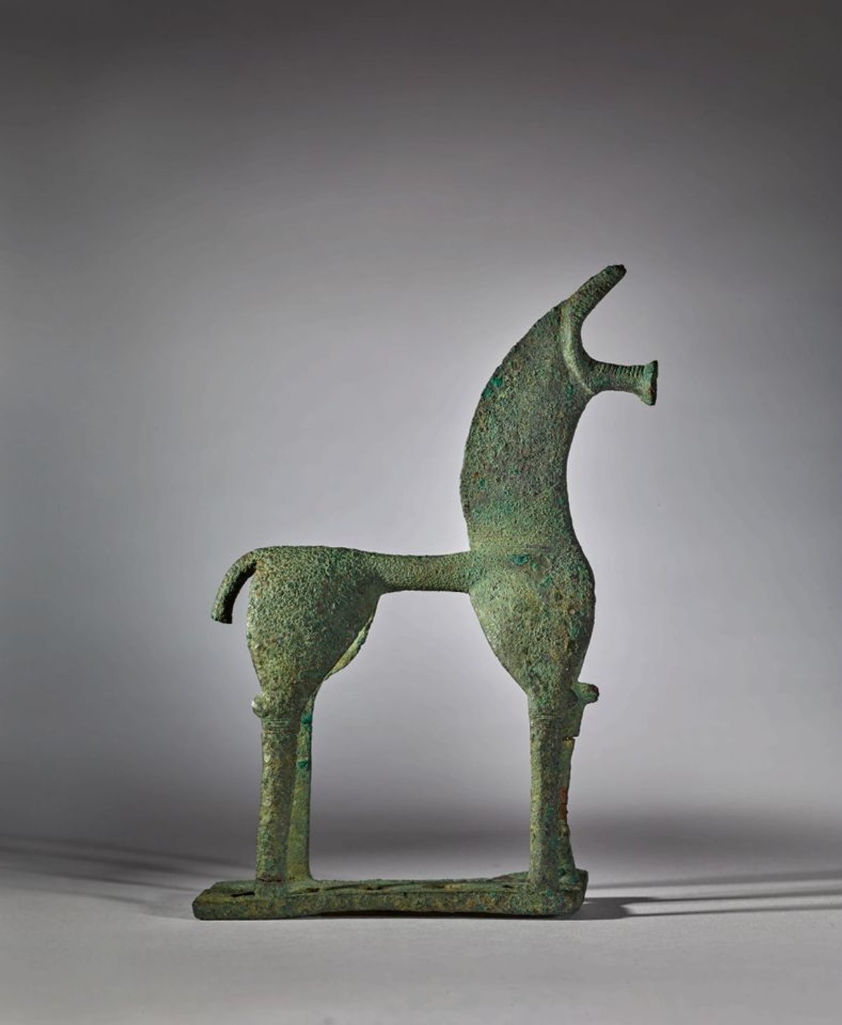 The ancient bronze horse was withdrawn from a 2018 sale after Greece demanded its return. © Sotheby's