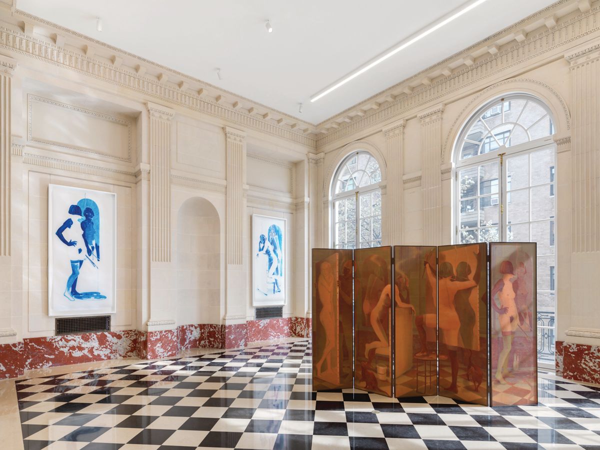 Lisa Brice’s Last Chance Salon features nudes of women including the artists Helen Frankenthaler, Lee Krasner and herself. Courtesy LGDR