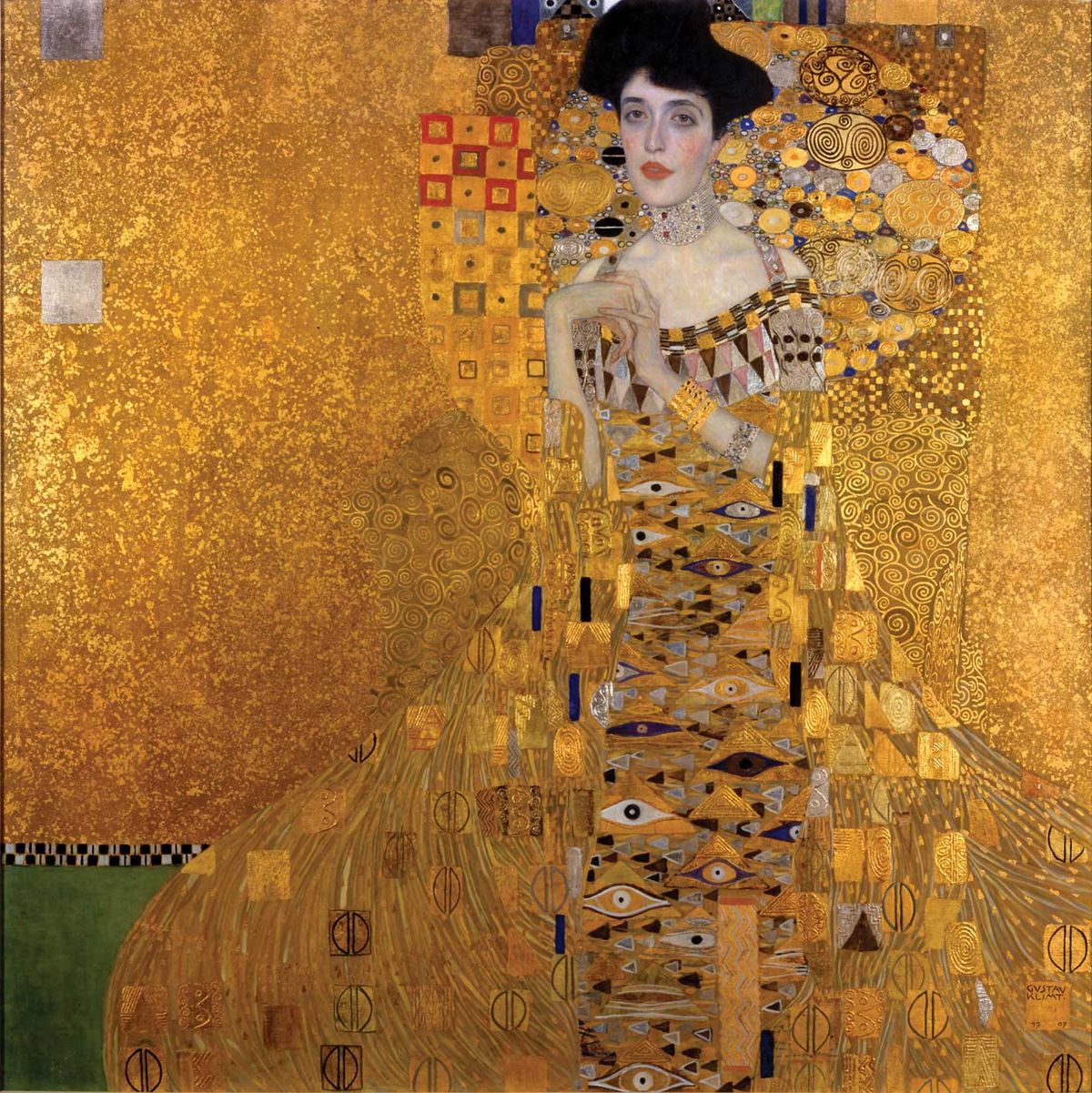 Maria Altmann is seeking six works by Gustav Klimt looted by the Nazis, including Portrait of Adele Bloch-Bauer I (1907) Photo: Neue Galerie New York