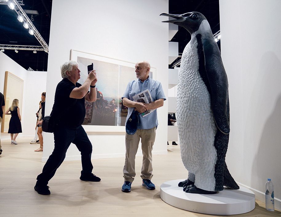 wintry works deliver the temperature down at Artwork Basel in Miami Seashore