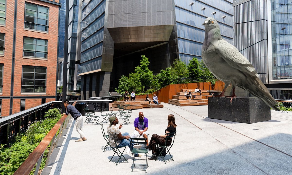 Giant pigeon sculpture will land on the High Line this autumn