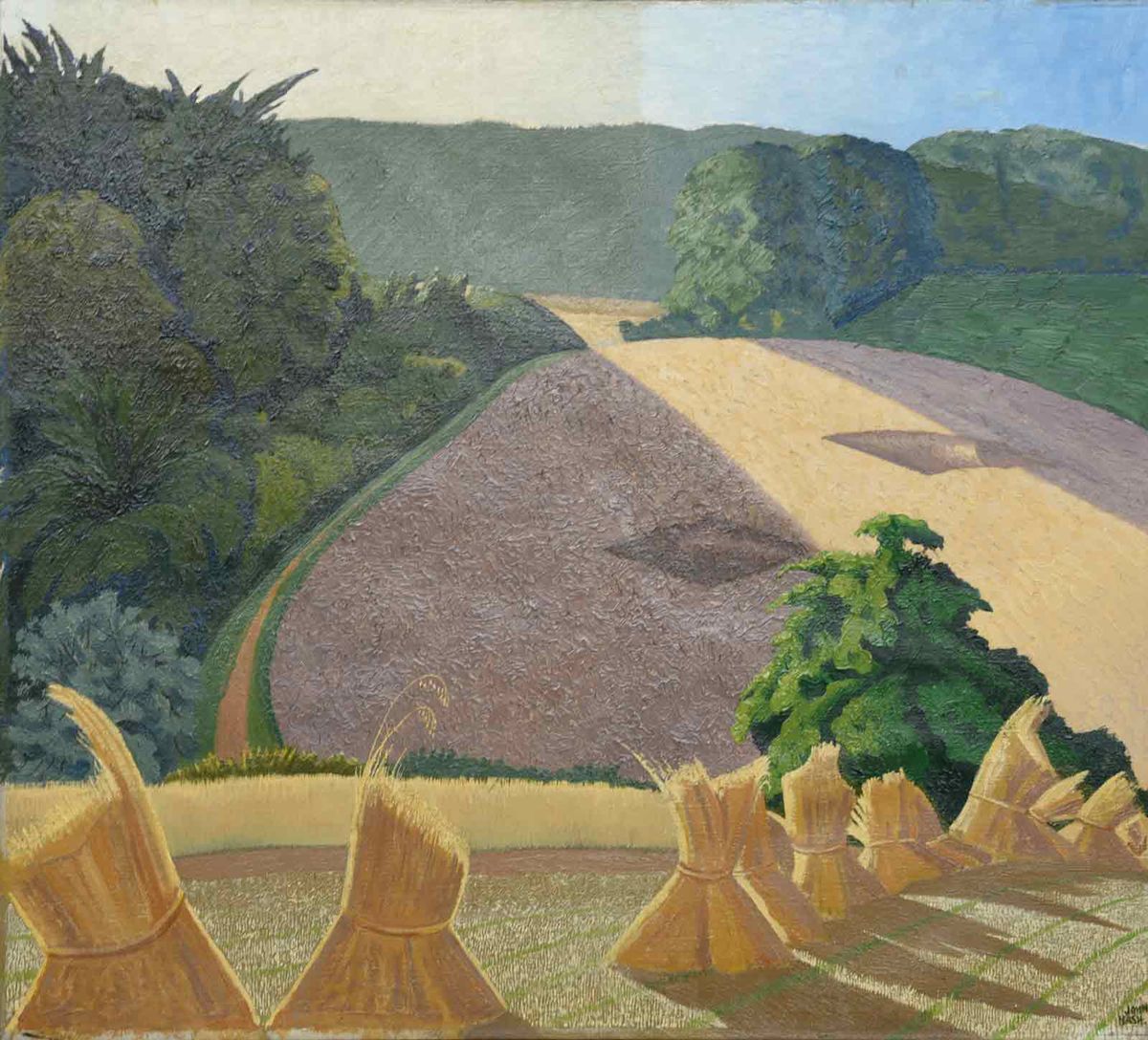 John Nash, The Cornfield (1918) after treatment Tate