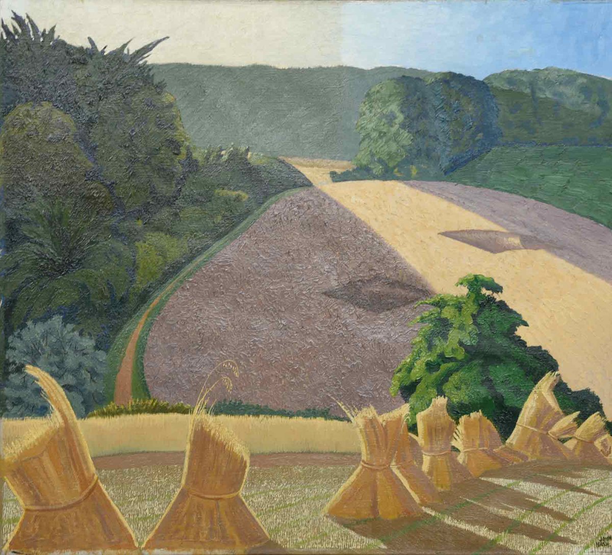 John Nash, The Cornfield (1918) after treatment Tate