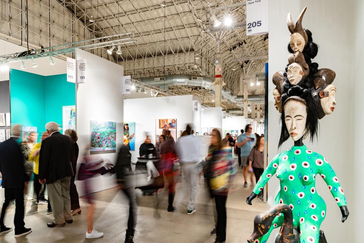 Visitors swarmed through Chicago's Navy Pier Thursday for the VIP preview of Expo Chicago art fair. Kyle Flubacker courtesy of EXPO Chicago