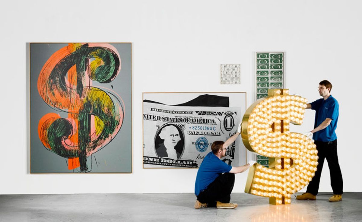 Work on sale in last year's The Art of Making Money sale at Sotheby's London
© Courtesy of Sotheby's