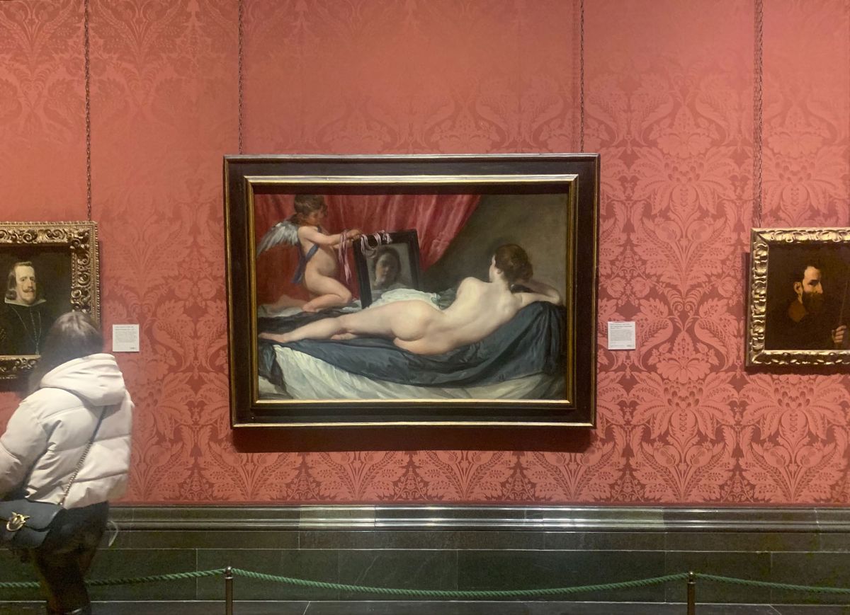 Diego Velázquez, The Toilet of Venus (1647-51), back on show at the National Gallery, London, today after rehanging. It was removed from the gallery for conservation on 6 November after being attacked by climate activists © The National Gallery, London. Courtesy The National Gallery
