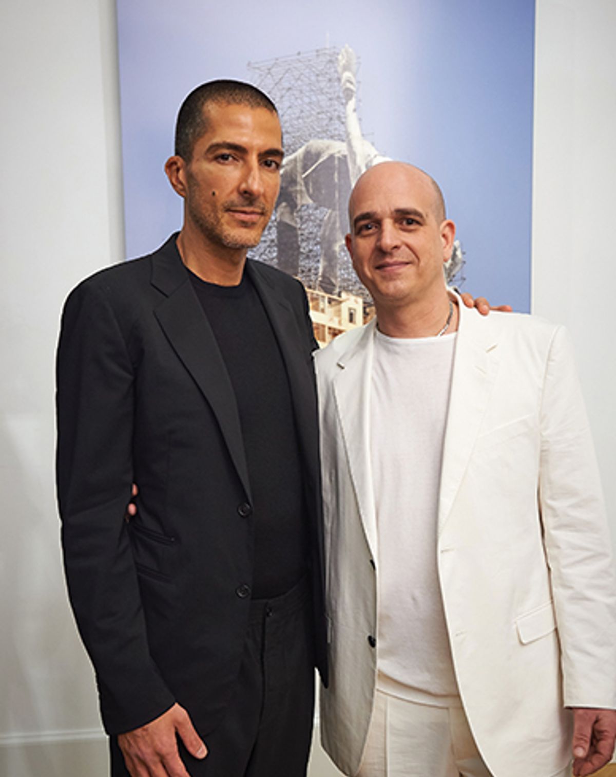 Wissam Al Mana and Steve Lazarides (right) at the Lazinc gallery they set up last year © Rex Shutterstock