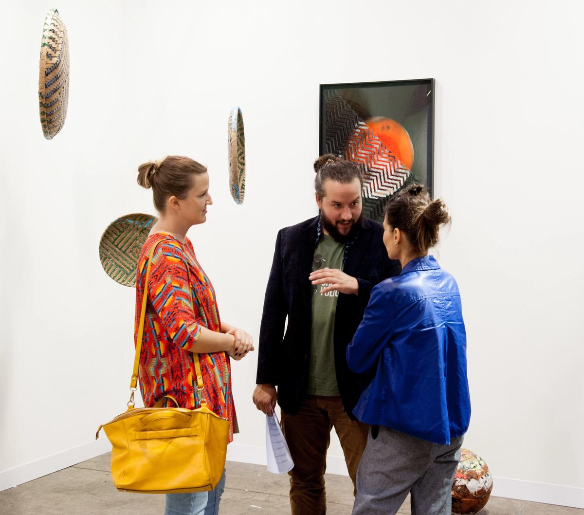 VIPs gathered for the opening of Art Basel in Hong Kong Photo: Norm Yip