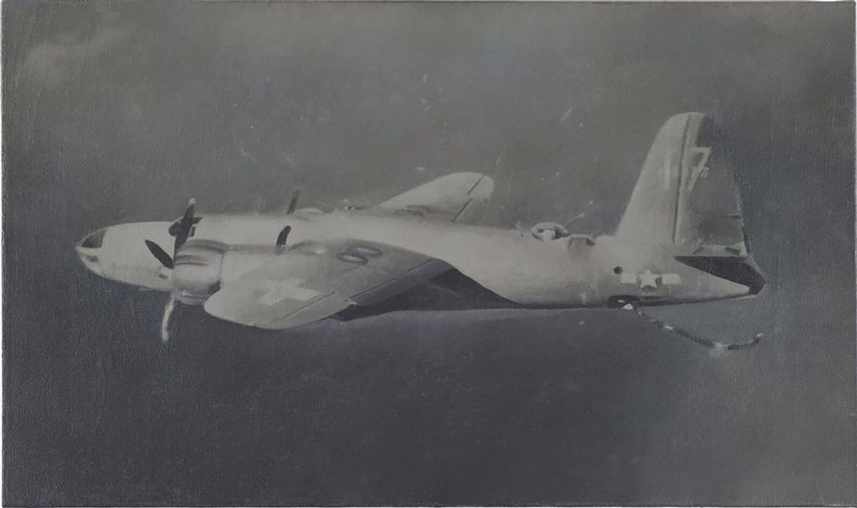 Vija Celmins's Suspended Plane (1966) © Vija Celmins and courtesy Matthew Marks Gallery