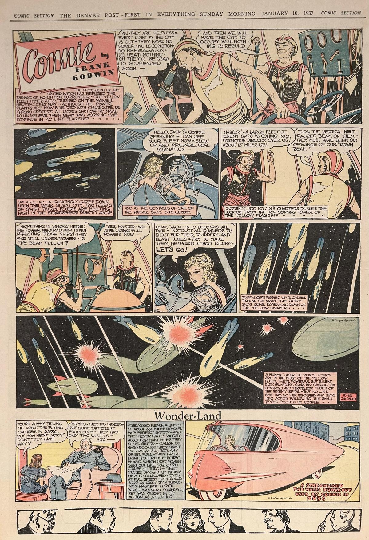 The Connie comic strip, from 1937

Frank Godwin