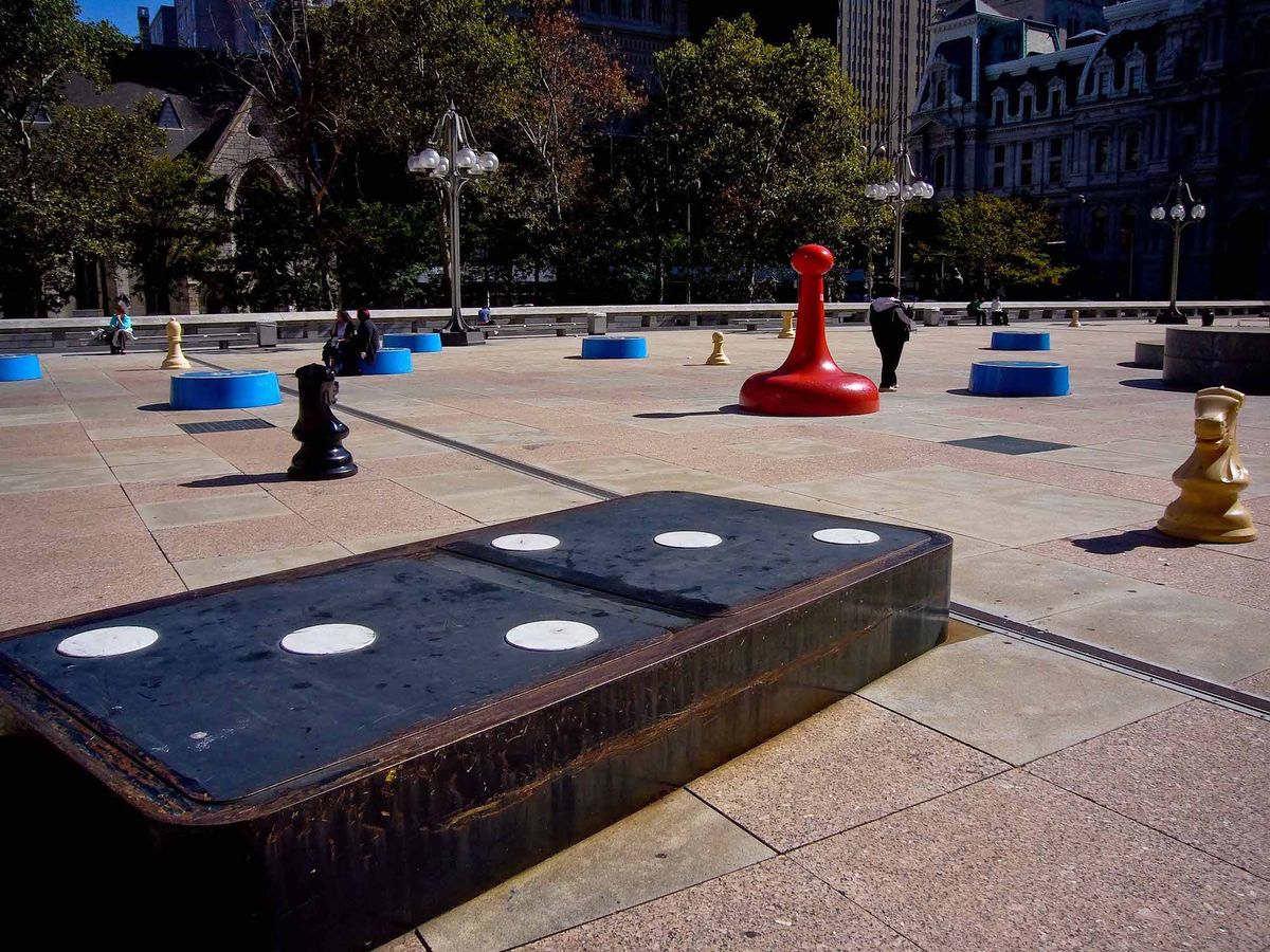 Daniel Joseph Martinez, Renee Petropoulis and Roger White, Your Move, 1996 Photo by Paul Joseph, via Flickr