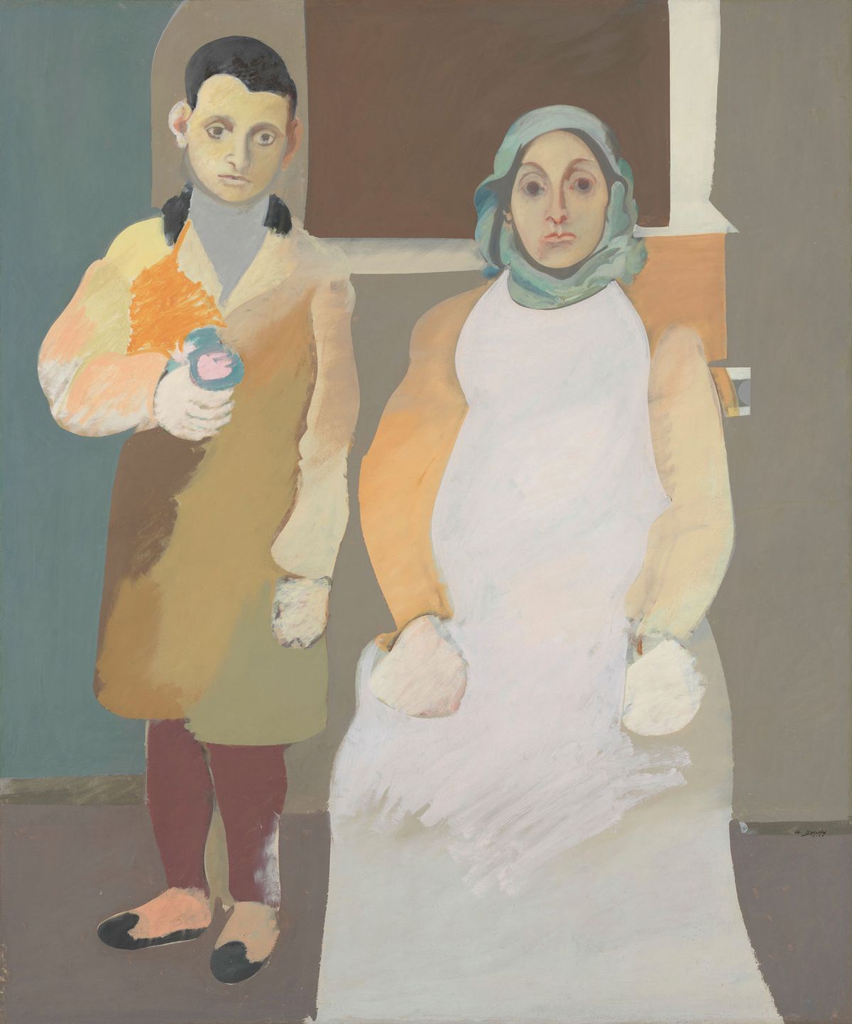 Arshile Gorky’s The Artist and His Mother (around 1926–36)
© 2024 The Arshile Gorky Foundation/Whitney Museum of American Art/licensed by Scala