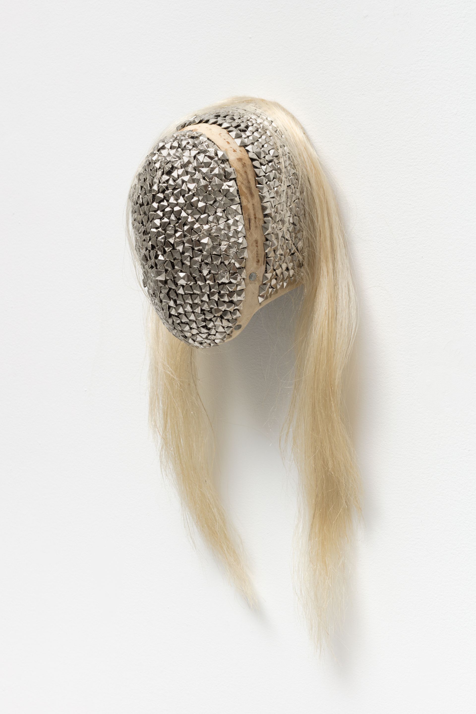 Allison Janae Hamilton's Silver Mask with Pall Mane (2021) was included in the artist's solo show at Marianne Boesky Gallery, the first for which the gallery conducted a climate impact report. Courtesy of the artist and Marianne Boesky Gallery, New York and Aspen. © Allison Janae Hamilton. Photo credit: Lance Brewer