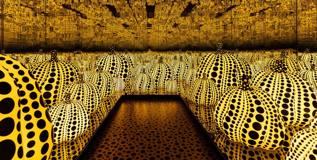 Yayoi Kusama’s All the Eternal Love I Have for the Pumpkins (2016) at the ICA Miami Pop-up in the Design District (until 31 January 2020) Yayoi Kusama’s All the Eternal Love I Have for the Pumpkins (2016) at the ICA Miami Pop-up in the Design District (until 31 January 2020). Photo: Silvia Ros; © Yayoi Kusama