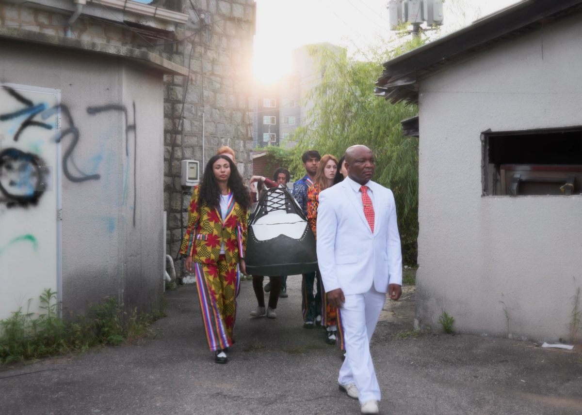 A still from Che Onejoon's music video Welcome to My Funeral (2022) Photo: Courtesy the artist