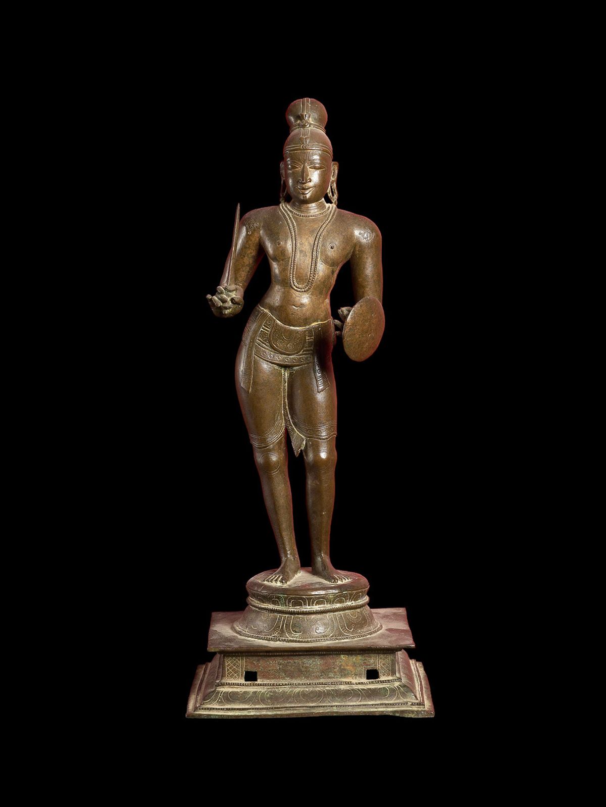 A 15th-century bronze idol in the Ashmolean Museum collection is believed to have been stolen from an Indian temple Photo: Ashmolean Museum, University of Oxford
