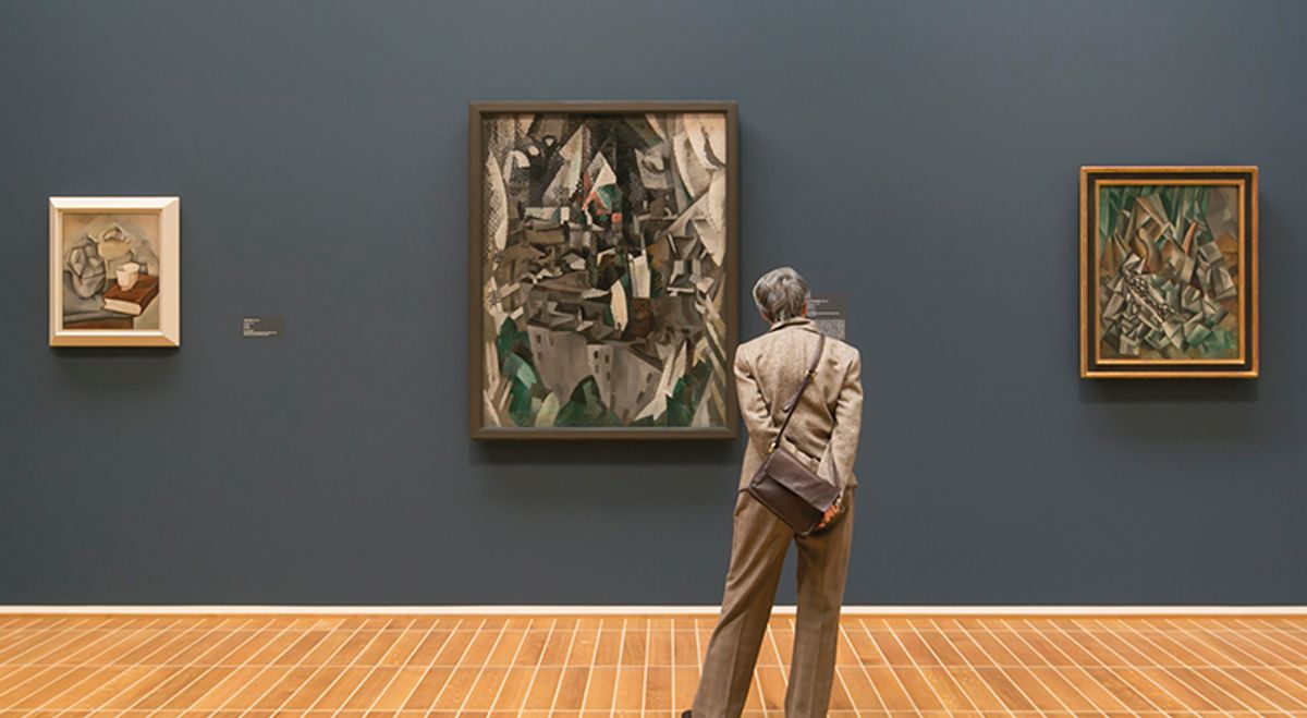 Installation view of The Cubist Cosmos: from Picasso to Léger, Kunstmuseum Basel © Julian Salinas