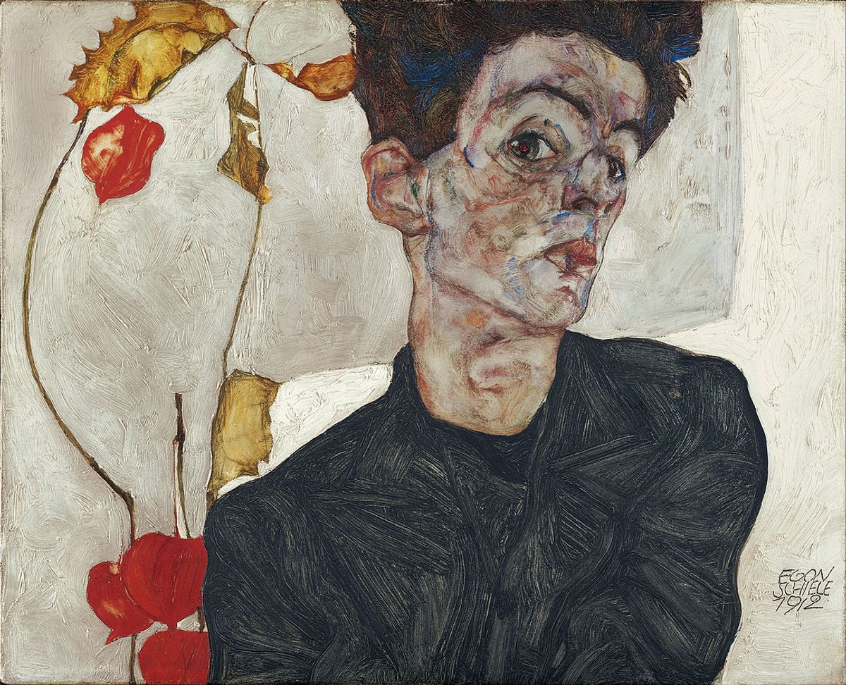 A self-portrait by the Austrian artist Egon Schiele. This painting is not among the disputed works commons.wikimedia.org