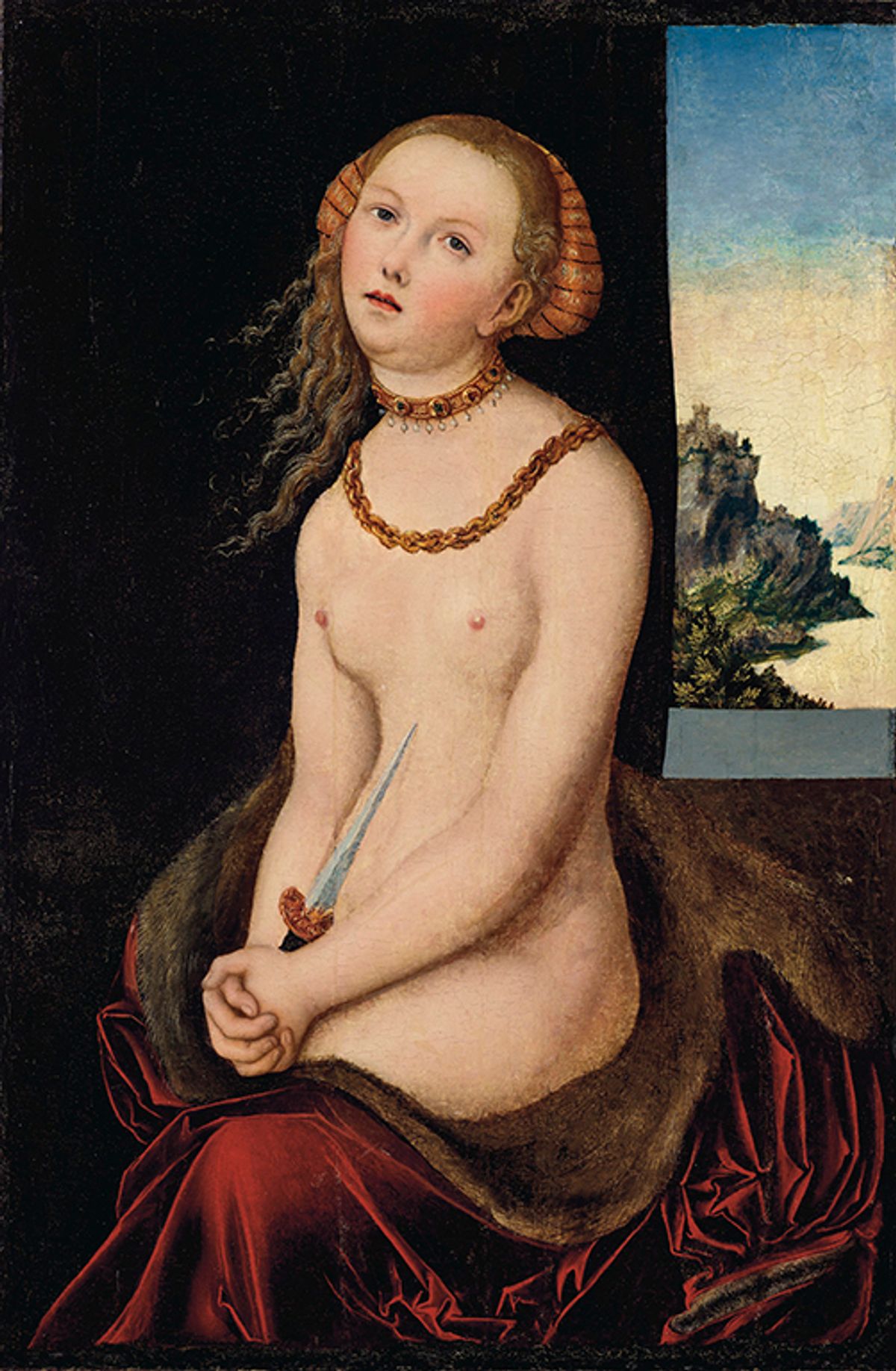 Lucas Cranach the Elder's Lucretia, which is to be auctioned at Christie's on 15 October 