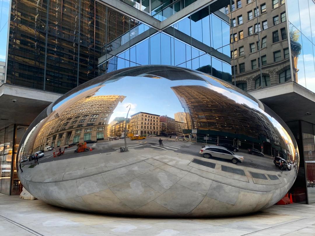 Anish Kapoor’s shiny 'bean' sculpture in New York finally completed