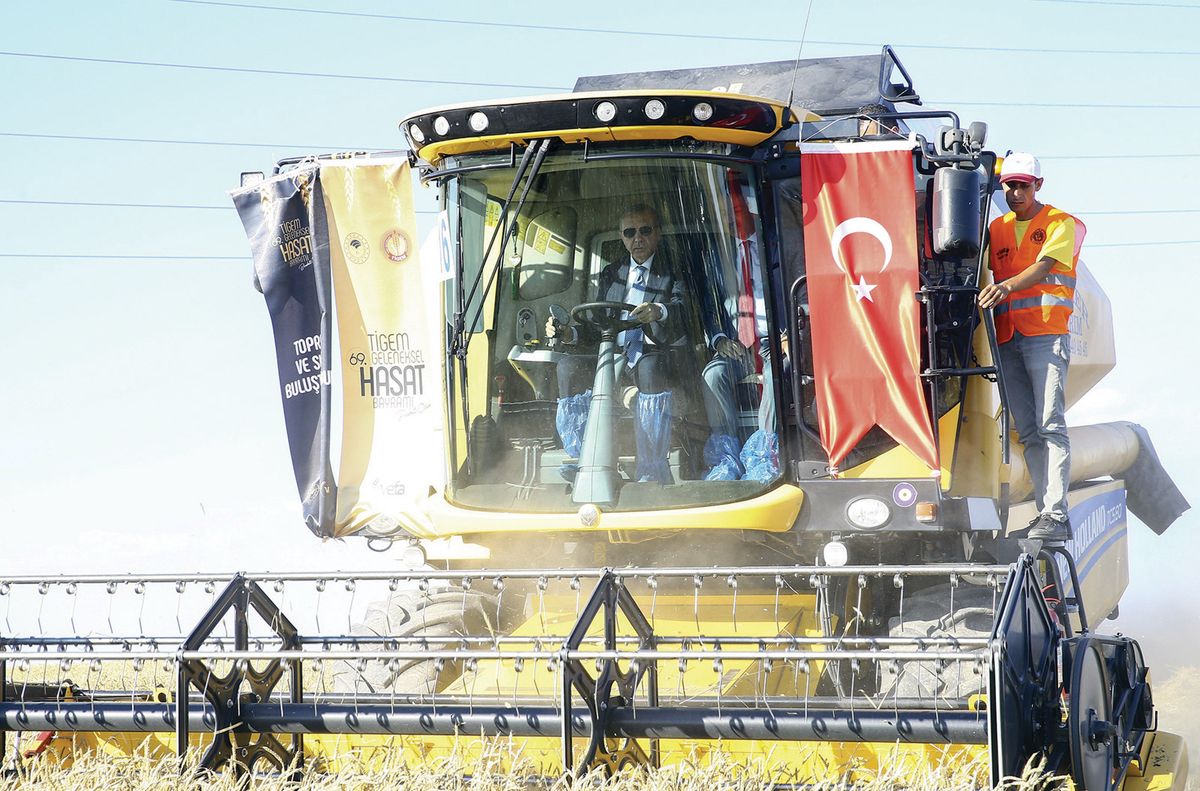President Recep Tayyip Erdogan wants to make Turkey a world leader in seed production © 2019 Anadolu Agency via Getty Image; Photo by Halil Sagirkaya